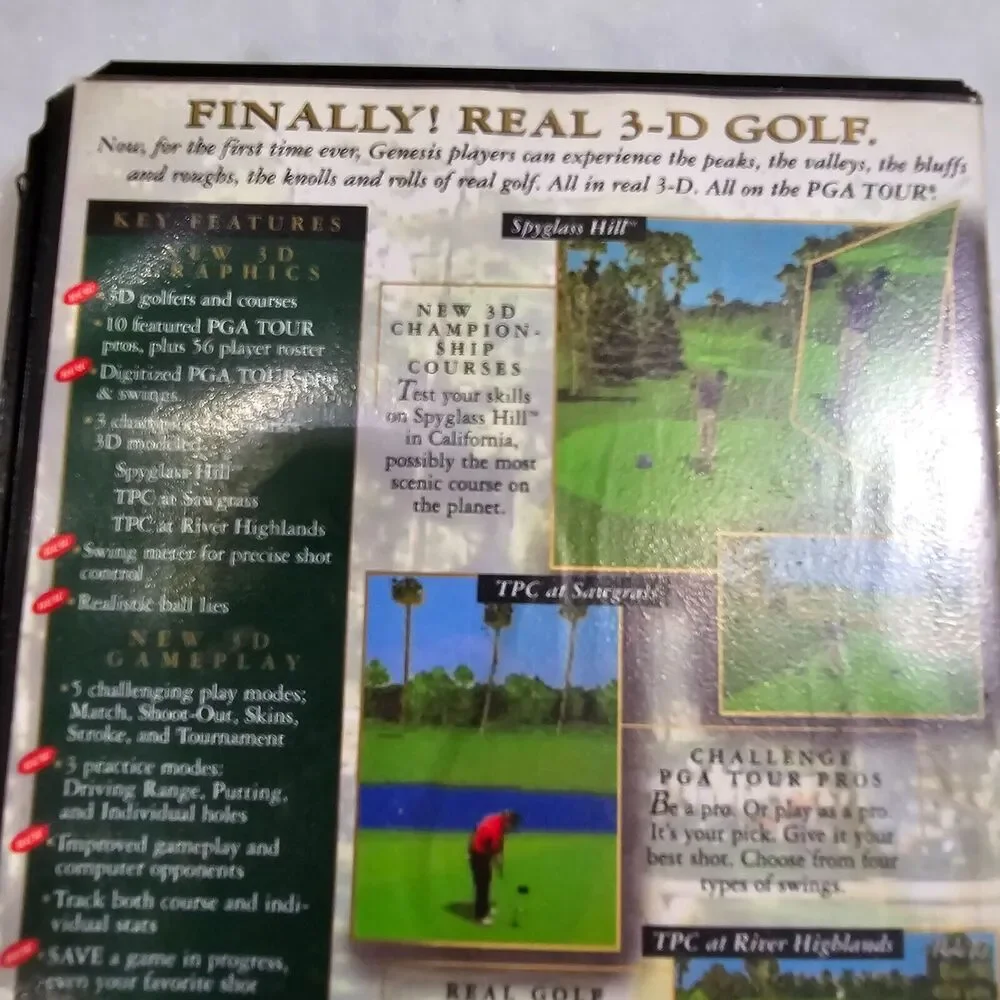 PGA Tour 96 Sega Genesis Boxed Used complete in box